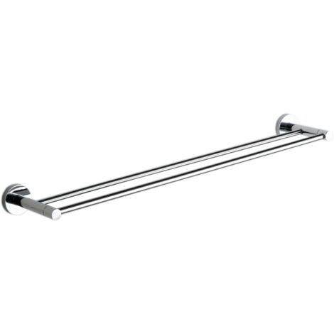 Mexen Remo doble colgador de toalla, cromo - 7050725-00