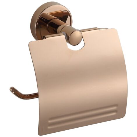 Mexen Remo portarotolo di carta igienica, oro rosa - 7050733-60