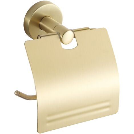 Mexen Remo portarotolo per carta igienica, oro spazzolato - 7050733-55