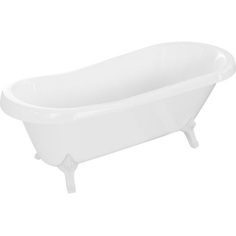 Mexen Retro baignoire autonome 170 x 75 cm, Blanc, pieds Blanc - 53251707500-20