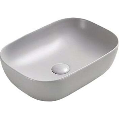 Mexen Rita lavabo da appoggio 45 x 32 cm, grigio opaco - 21084567