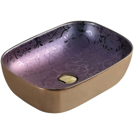 Mexen Rita lavabo da appoggio 45 x 32 cm, viola - 21084557