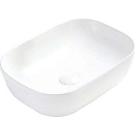 Mexen Rita lavabo de comptoir 45 x 32 cm, Blanc mat - 21084501