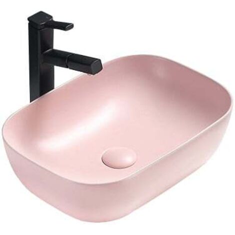 Mexen Rita lavabo de comptoir 45 x 32 cm, Rose mat - 21084544