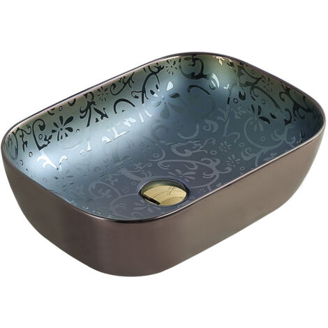 Mexen Rita lavabo de encimera 45 x 32 cm, verde - 21084556