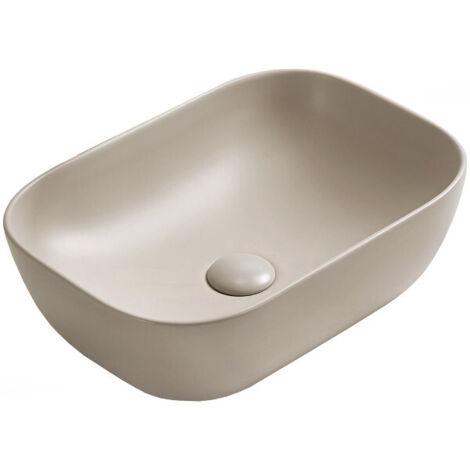 Mexen Rita lavabo sobre encimera 45 x 32 cm, beige mate - 21084566