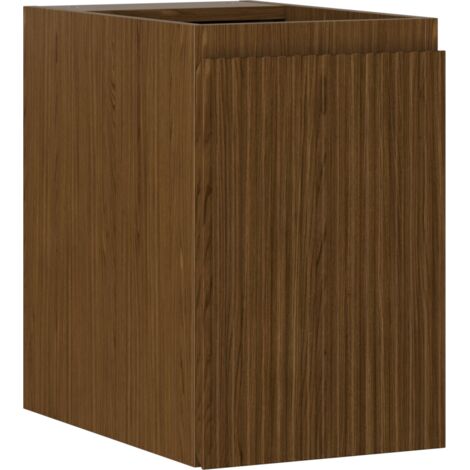 Mexen Rivel armadietto da bagno sottolavabo 30 cm, 1 porta, scanalato, noce - 91A21-03047-1-BF86