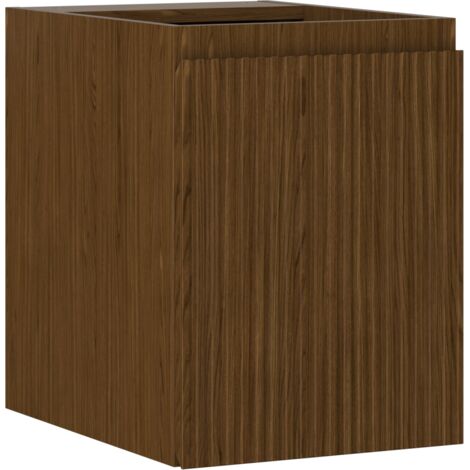 Mexen Rivel armadietto da bagno sottolavabo 35 cm, 1 anta, scanalato, noce - 91A21-03547-1-BF86