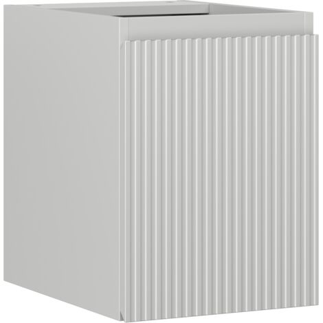Mexen Rivel armario de ba帽o bajo lavabo 35 cm, 1 puerta, ranurado, gris mate - 91A21-03547-1-BF62