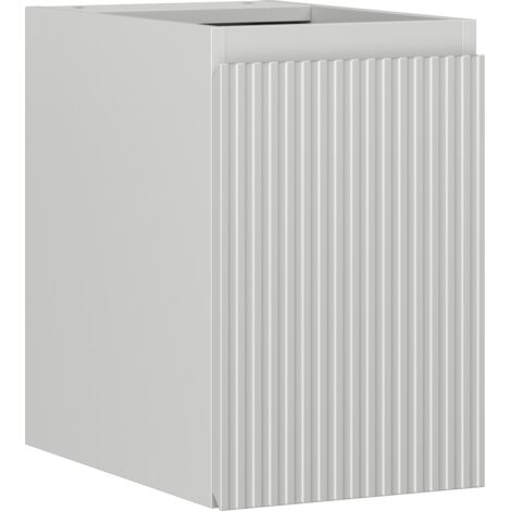 Mexen Rivel armario de ba帽o debajo del lavabo de 30 cm, 1 puerta, estriado, gris mate - 91A21-03047-1-BF62
