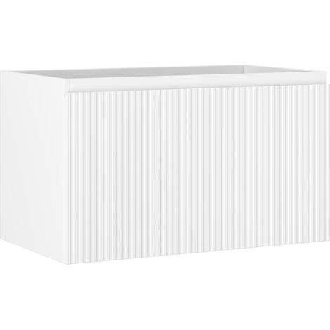 Mexen Rivel armario de ba帽o para lavabo 80 cm, 1 caj贸n, ranurado, blanco mate - 91A20-08047-1-BF01