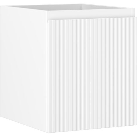 Mexen Rivel armoire de salle de bain sous-lavabo 40 cm, 1 tiroir, rainurée, blanc mat - 91A20-04047-1-BF01