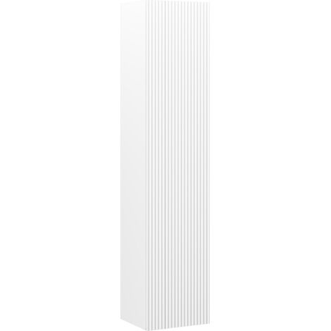 Mexen Rivel Badezimmerpfosten 35 cm, 1 Tür, gerillt, weiß matt - 91A21-03016-1-BF01