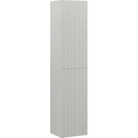 Mexen Rivel Badezimmersäule 35 cm, 2 Türen, geriffelt, graumatt - 91A21-03016-2-BF62