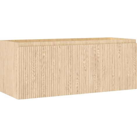Mexen Rivel Badezimmerschrank 120 cm, 1 Schublade, geriffelt, Eiche - 91A20-12047-1-BF81
