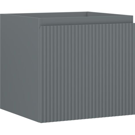 Mexen Rivel Badezimmerschrank 50 cm, 1 Schublade, geriffelt, Graphit matt - 91A20-05047-1-BF66