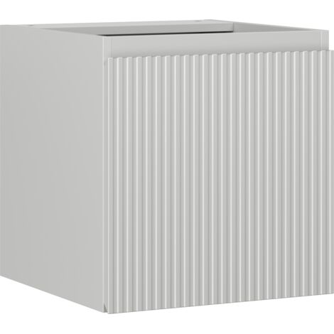Mexen Rivel Badezimmerschrank für Waschbecken 45 cm, 1 Tür, geriffelt, grau matt - 91A21-04547-1-BF62