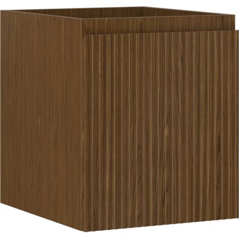 Mexen Rivel Badezimmerunterschrank 40 cm, 1 Schublade, geriffelt, Nuss - 91A20-04047-1-BF86