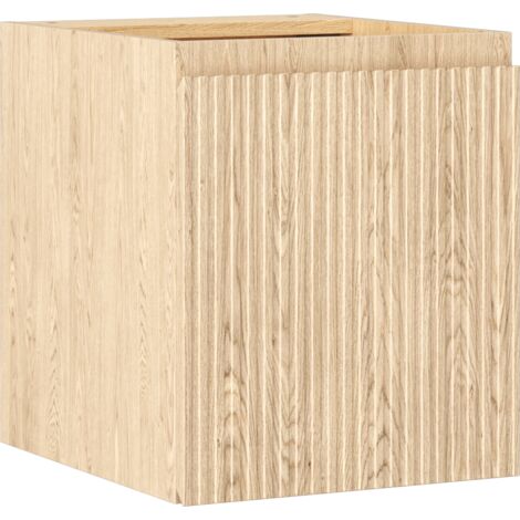 Mexen Rivel Badezimmerunterschrank 40 cm, 1 Tür, gerillt, Eiche - 91A21-04047-1-BF81