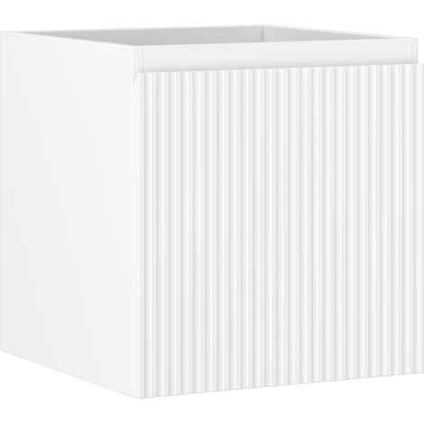 Mexen Rivel Badezimmerunterschrank 45 cm, 1 Schublade, geriffelt, weiß matt - 91A20-04547-1-BF01