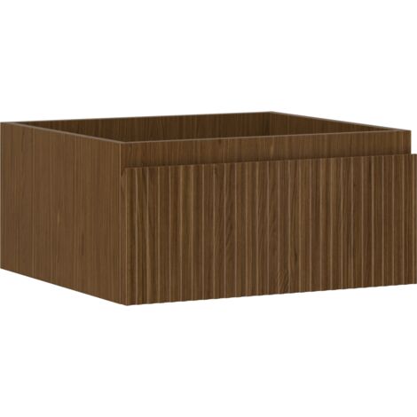 Mexen Rivel Badezimmerunterschrank 50 cm, 1 Schublade, gerillt, Nussbaum - 91A20-05023-1-BF86