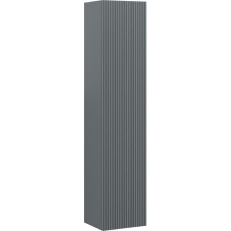 Mexen Rivel Badhochschrank 35 cm, 1 Tür, geriffelt, Graphit Matt - 91A21-03016-1-BF66