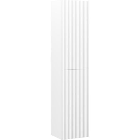 Mexen Rivel Badmöbel-Ständer 35 cm, 2 Türen, geriffelt, Weiß Matt - 91A21-03016-2-BF01