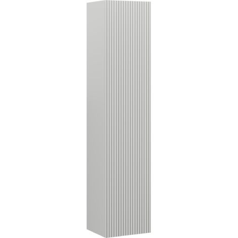 Mexen Rivel columna de ba帽o 35 cm, 1 puerta, ranurado, gris mate - 91A21-03016-1-BF62