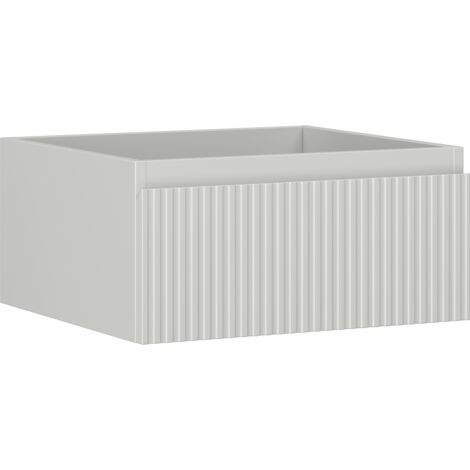 Mexen Rivel meuble de salle de bain sous lavabo 50 cm, 1 tiroir, rainuré, gris mat - 91A20-05023-1-BF62