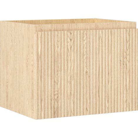 Mexen Rivel meuble de salle de bain sous lavabo 60 cm, 1 tiroir, rainuré, chêne - 91A20-06047-1-BF81