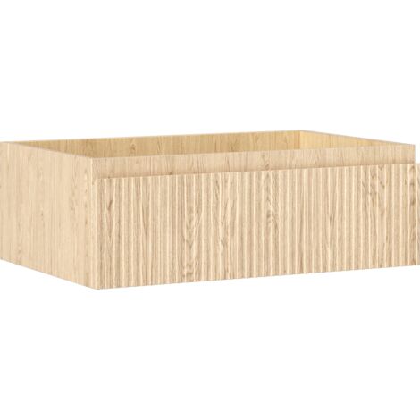 Mexen Rivel meuble de salle de bain sous lavabo 70 cm, 1 tiroir, rainuré, chêne - 91A20-07023-1-BF81