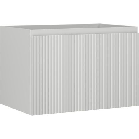 Mexen Rivel meuble de salle de bain sous lavabo 70 cm, 1 tiroir, rainuré, gris mat - 91A20-07047-1-BF62