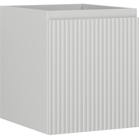 Mexen Rivel meuble de salle de bain sous-vasque 40 cm, 1 tiroir, rainuré, gris mat - 91A20-04047-1-BF62