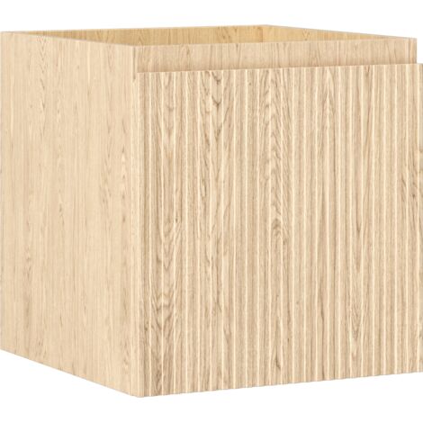 Mexen Rivel mobile bagno sospeso 45 cm, 1 cassetto, scanalato, rovere - 91A20-04547-1-BF81
