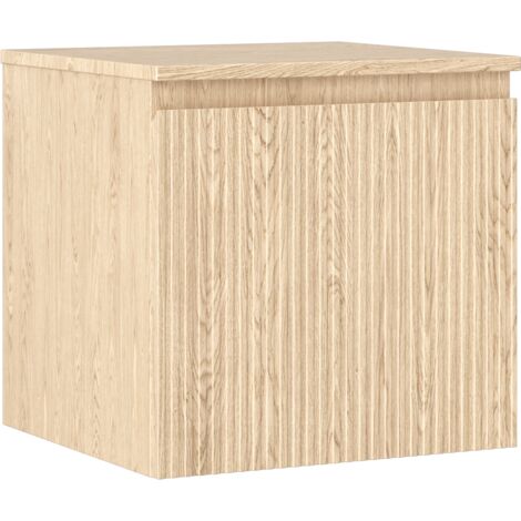 Mexen Rivel mobile bagno sottolavabo 50 cm con piano, 1 cassetto, scanalato, rovere - 91A20-05047-1-BFC81