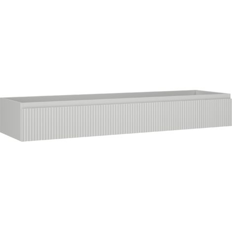 Mexen Rivel mobile da bagno sottolavabo 160 cm, 1 cassetto, scanalato, grigio opaco - 91A20-16023-1-BF62