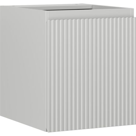 Mexen Rivel mobile da bagno sottolavabo 40 cm, 1 porta, scanalato, grigio opaco - 91A21-04047-1-BF62