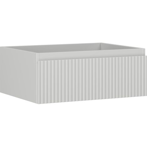 Mexen Rivel mobile da bagno sottolavabo 60 cm, 1 cassetto, scanalato, grigio opaco - 91A20-06023-1-BF62