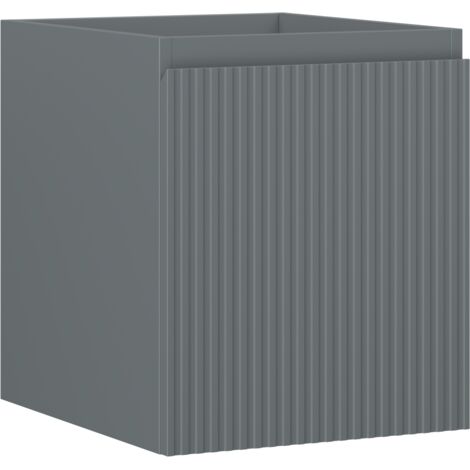 Mexen Rivel mueble de ba帽o bajo lavabo 40 cm, 1 caj贸n, ranurado, gris mate - 91A20-04047-1-BF66