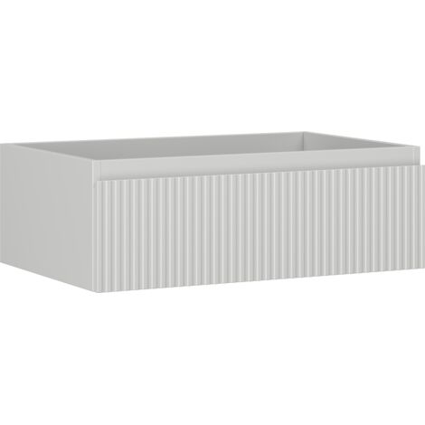 Mexen Rivel mueble de ba帽o base para lavabo 70 cm, 1 caj贸n, ranurado, gris mate - 91A20-07023-1-BF62