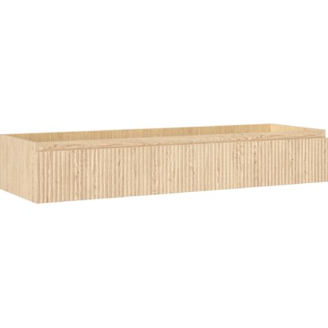 Mexen Rivel mueble de ba帽o para lavabo 140 cm, 1 caj贸n, ranurado, roble - 91A20-14023-1-BF81