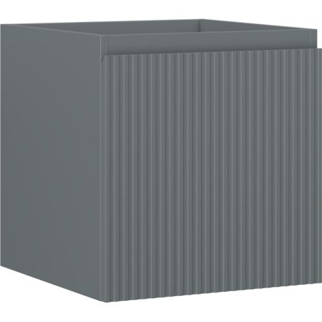 Mexen Rivel mueble de ba帽o para lavabo de 45 cm, 1 caj贸n, ranurado, grafito mate - 91A20-04547-1-BF66