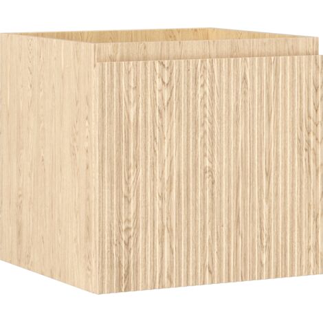 Mexen Rivel Waschtischunterschrank 50 cm, 1 Schublade, geriffelt, Eiche - 91A20-05047-1-BF81