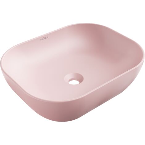 Mexen Rosa lavabo de comptoir 50 x 40 cm, Rose mat - 21095044