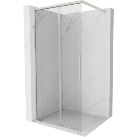 Mexen Rox Duschwand Walk-in 105 x 200 cm, transparent 8 mm, gebürsteter Nickel - 8C2-105-003-97-00