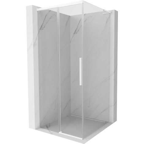 Mexen Rox L cabine de douche coulissante 100 x 100 cm, transparente, blanche - 8C2L-100-100-20-00