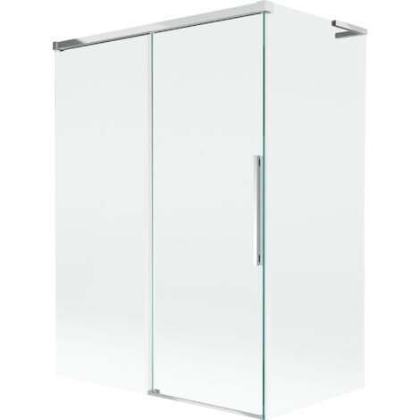 Mexen Rox L paroi de baignoire coulissante à 2 volets 120 + 70 x 150 cm, transparent, chrome - 8C9L-120-070-01-00