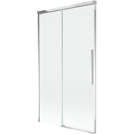 Mexen Rox mampara de ducha 2 alas deslizables 100 x 150 cm, transparente, cromo - 8C9-100-001-01-00