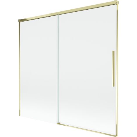 Mexen Rox paroi de baignoire à 2 vantaux coulissants 170 x 150 cm, transparent, doré - 8C9-170-001-50-00