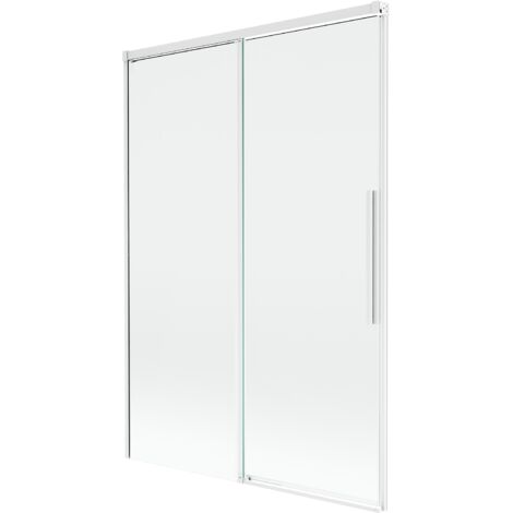 Mexen Rox paroi de douche 2 volets coulissants 120 x 150 cm, transparent, blanc - 8C9-120-001-20-00